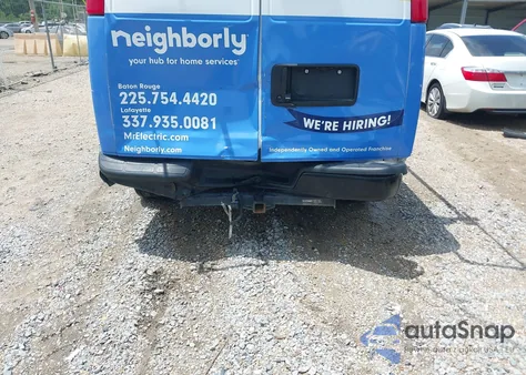 2023 Chevrolet Express Cargo Rwd 2500 Regular Wheelbase Wt из США, поврежденный, VIN 1GCWGAFP2P1212693